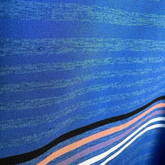 Nike Golf Dri Fit Men’s Polo Short Sleeve Collared Striped Athletic Shirt size L - Picture 8 of 10